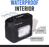 Golf Club and Golf Ball Cleaning Bag, Waterproof Clean Face Technology Liner, Detachable Clip, Machine Washable, Cleans Club Grooves, Dry Exterior (Neoprene or Microfiber Option Available)