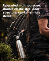 Heavy Duty Carabiner Clip Hook 8KN (1763 lbs), 2 PCS Ultra-Light Aluminum Caribeaners with Double Door D Ring Shape, for Hammock, Camping, Hiking, Backpacking, Dog Leash, Keychain Clip