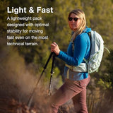 Osprey Tempest 11L Women's Lightweight Hiking Backpack with Hipbelt, Frosty Mint Green/Botanica