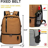 TUGUAN Insulated Cooler Backpack 38/42 Cans Double Deck Leakproof Lightweight Soft Lunch Backpack Small Cooler Bag Beach Picnic