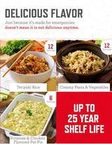 READYWISE - Ready Grab Bag, 60 Servings, Emergency Food Supply, MRE, Freeze Dried Survival Food, Meal Essentials for Camping, Hiking, & Emergencies, Individually Packaged, up to 25 year shelf life