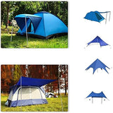 SAN LIKE Telescoping Tarp Poles Adjustable Tent Poles for Tarp Canopy Awning Shelter Backpacking Hiking - (Adjustable Length - Steel Increase Thinckness)