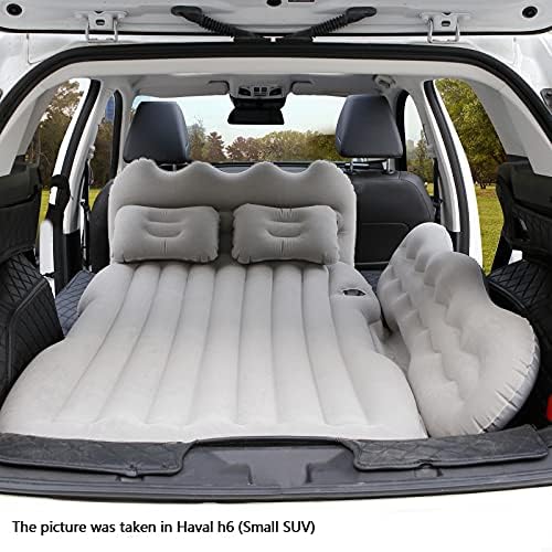 Air Mattress, Inflatable Bed for SUV Car, Truck, Car Sleeping, Camping, Travel, Hiking, Trip and Other Outdoor Activities (Gray)