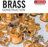 Delta Faucet U4993-CZ Wall Mounted Shower Arm and Flange, 6", Champagne Bronze