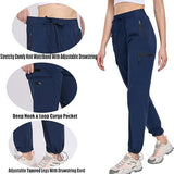 Oalka Women's Hiking Pants Water Resistant Quick Dry Cargo Pockets Pants