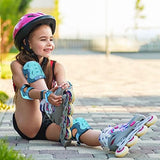 BOSONER Kids/Youth Knee Pad Elbow Pads Guards Protective Gear Set for Roller Skates Cycling BMX Bike Skateboard Inline Skatings Scooter Riding Sports