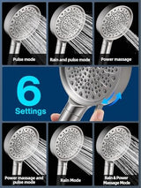 Cobbe Handheld Filtered Shower Head - Filters >99% Chlorine - Advanced 2.0 Carbon System - Water Softening Beads for Hard Water - Relieves Dry, Itchy Skin - Brushed Nickel