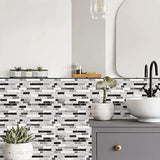 STICKGOO Thicker Design Peel and Stick Tile Backsplash, 12”×12”Stick on Backsplash for Kitchen, Self Adhesive Tile for Kitchen Backsplash and Bathroom(10 Sheets, Carrara Grey)