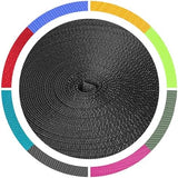 Nylon Webbing 1.5 Inch, Heavy Duty Nylon Webbing Strap 12 Yard,Durable Nylon Strapping for Indoor or Outdoor Gear, DIY Crafting, Repairing (Black, 1.5"-26 Yard)
