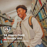 Hydro Flask Stainless Steel Standard Mouth Water Bottle with Flex Cap and Double-Wall Vacuum Insulation