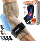 DR. BRACE® Elite Elbow Brace Support, Breathable Elbow Compression Sleeve with Gel Pad for Golfer's, Tennis Elbow & Tendonitis Treatment & Pain Relief 2024