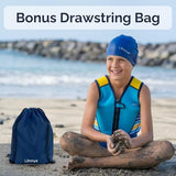 Limmys Premium Kids Swim Vest - Toddler Swim Jacket and Buoyancy Swimming Aid - Modern Design Swimming Vest for Boys, Girls and Babies - Drawstring Bag Included