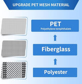 Magnetic Screen Door Upgraded PET Mesh Stronger Than Fiberglass and Polyester,Hands Free,Keeps Bugs Out,Pet & Kid Friendly,Suitable for Sliding Door,Large Patio Door and French Door-74''x80''