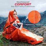 Emergency Sleeping Bag for Survival Gear and Supplies 3-Pack Life Bivy Sack Waterproof Mylar Emergency Blankets for Survival Kit Car Camping Gear Hiking Tac Bivvy Go Bag Supplies Sleep Sacks Shelter