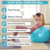 APEXUP Yoga & Pilates Ball - Anti Slip Heavy Duty Gym Ball for Fitness, Balance & Core Workout