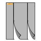 Yotache Magnetic Screen Door Fits Door Size 60"x78", Screen Size 62"x79" Double-Sided Opening Reinforced Mesh with Strong Magnets for Front, Patio Sliding Door