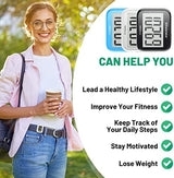 3D Pedometer for Walking, Simple Step Counter with Large Digital Display, Step Tracker with Removable Clip Lanyard, Accurately Track Steps for Men Women Kids Adults Seniors