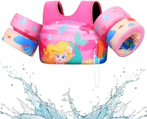 HeySplash Swim Vest for Kids, Toddler Pool Floaties Fit 20-50/70 Lbs, Children Swimming Vest with Adjustable Strap, Swim Jacket Water Wing Arm Float, Puddle Sea Beach Boat Jumper Boy Girl Baby