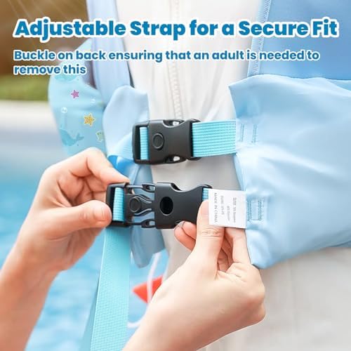HeySplash Swim Vest for Kids, Toddler Pool Floaties Fit 20-50/70 Lbs, Children Swimming Vest with Adjustable Strap, Swim Jacket Water Wing Arm Float, Puddle Sea Beach Boat Jumper Boy Girl Baby