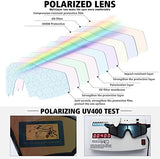 STORYCOAST Polarized Sports Sunglasses for Men Women,Driving Fishing Cycling Mountain Bike Sunglasses UV400 Protection