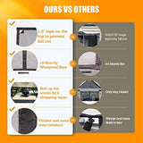 Garage Screen Doors for 1 Car Garage-9x7ft Fiberglass 1500g/3.3lb Durable Heavy Duty Magnetic Garage Door Screen RetractableHands Free with 4 Roll Up Starps for Patio Workshop Home Gym Sun Room