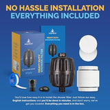 AquaBliss HEAVY DUTY Shower Filter – Advanced 30x Filtration - Universal Multi-Stage Shower Head Filter Reduces Chemicals, Chlorine & Odors - Oil Rubbed Bronze (SF500)