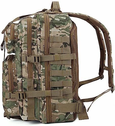 REEBOW GEAR Tactical Backpack for Men Military Tactical Bag Pack Army Molle Survival Bags Backpacks Comouflage