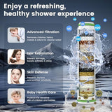 Filtered Shower Head with Handheld, High Pressure 4 Spray Mode Showerhead with Filters, Water Softener Filter Beads for Hard Water with ON/OFF Switch for Pets Bath-Remove Chlorine (Matte Black)