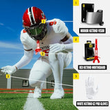 Nxtrnd Two Football Mouth Guard, Football Mouthpiece with Strap, Fits Adult & Youth (Red)