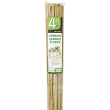 Mininfa Natural Bamboo Stakes 4 Feet, Eco-Friendly Garden Stakes, Plant Stakes Supports Climbing for Tomatoes, Trees, Beans, 25 Pack