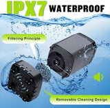 Portable Shower for Camping, [Long-Lasting] Spopal 6000mAh Rechargeable Camping Shower with Intelligent LED Display, 4 Spray Modes, IPX7 Waterproof Outdoor Camp Pump for Hiking, Travel, Car, Pet
