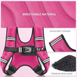 Weighted Vest 5lb/10lb/15lb/20lb/25lb/30lb Weights with Reflective Stripe, Weighted Vest for Men Women Strength Training Running Walking Jogging