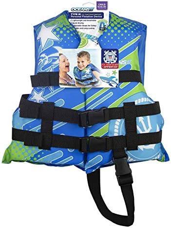 Oceans 7 U SCoast Guard Approved, Infant-Child-Youth Life Jacket Vest – Sizes for 8-90 lbs. – Type III Vest, PFD, Personal Flotation Device