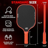 BAGAIL Pickleball Paddles, USAPA Approved Fiberglass Surface Pickleball Set, Lightweight Pickle Ball Rackets with 4 Balls, 1 Bag, Designed in California for Traction and Stability
