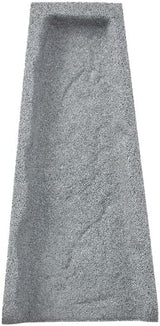 Rubberific 2 Pack Premium Rubber Downspout Splash Block, Rain Guard, Stone Textured Drain Extender (Gray)