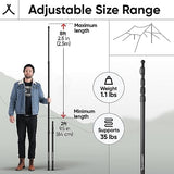 Green Elephant Tarp Poles - Tent Poles, Tent Poles Replacement, Tent Poles for Tarp, Canopy Poles, Awning Poles, Telescoping Tarp Poles, Tarp Poles Adjustable Heavy Duty, Aluminum Tent Pole Set of 4