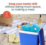 Healthy Packers Ice Packs for Lunch Boxes & Coolers - Freezer Packs - Original Cool Pack | Cooler Accessories for Beach, Camping & Fishing | Slim & Long-Lasting Reusable Ice Pack for Cooler