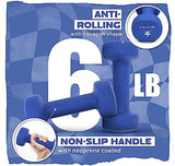 Yes4All Neoprene Coated Dumbbell Hand Weight Sets of 2 - Multiple Weight Options with 15 Colors, Anti-roll, Anti-Slip, Hexagon Shape