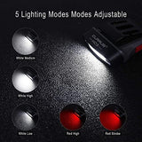 klarus HC3 Rechargeable Motion Sensor Cap Visor Light - 100 Lumens COB LED Clip on Hat Light - Headlamp Flashlight with Red Light for Fishing Running Camping Reading