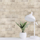 Art3d 102-Piece Peel and Stick Wall Tile for Kitchen Backsplash, Bathroom, Fireplace, 3in. × 6in. Stick on Subway Tile Stone Beige