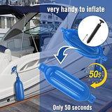 Affordura Boat Fender 4 Pack Boat Bumpers Fenders with 4 Ropes, Boat Bumpers for Pontoon Boat Fenders Inflatable