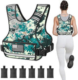 APEXUP Adjustable Weighted Vest, 4-10lb/12-18lb/20-32lb Vest with 6 Ironsand Weights and Large Pocket, Weight Vest for Men Women Strength Training, Running, Walking