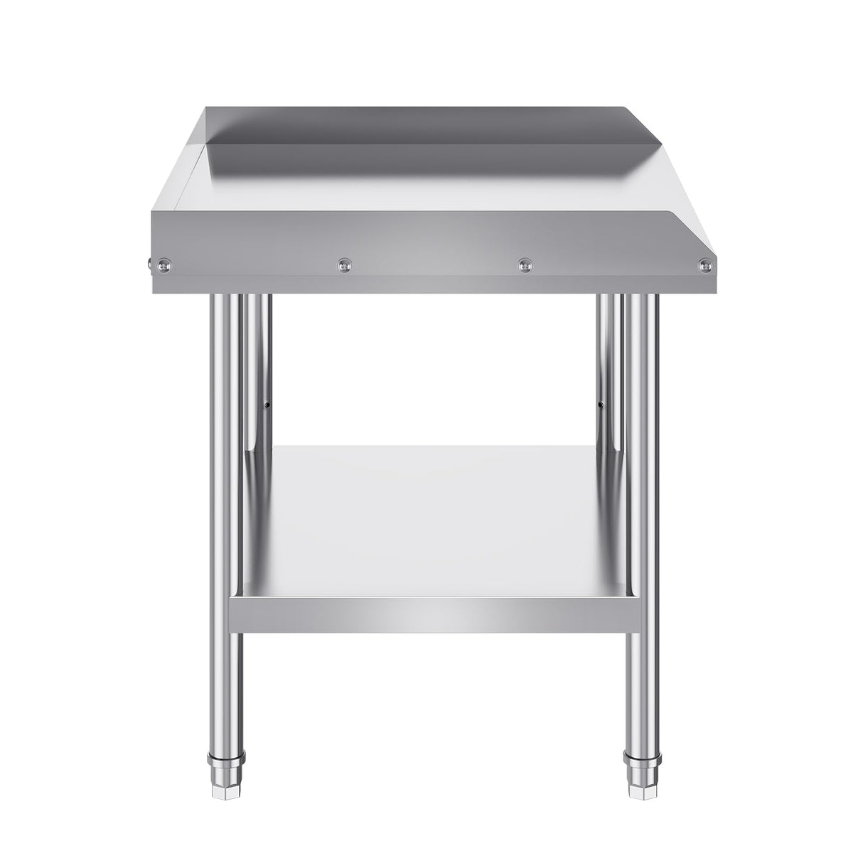 VEVOR Stainless Steel Equipment Grill Stand, 24 x 28 x 24 Inches Stainless Tables with Adjustable Storage Undershelf, Equipment Stand Grill Table for Hotel, Home, Restaurant Kitchen