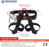 NewDoar Climbing Harness, Mountaineering Rock Climbing Harness, Half Body Harness for Rappelling Fire Rescuing Tree Climbing