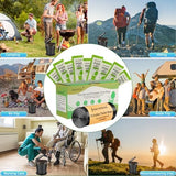 8 Gallon Camping Toilet Bags with Poo Gel - Leak-Proof Portable Toilet Liner & Odor Control Gel for Outdoor, RV, Hiking | Plant-Based