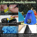 AOKE Portable Toilet Powder, Lemon 100 Pack Poo Gel for Camping Eco Absorbent Gel Liquid Waste Gelling and Deodorizing Powder, Emergency Toilet Waste Treatment for Outdoor Camping Hiking