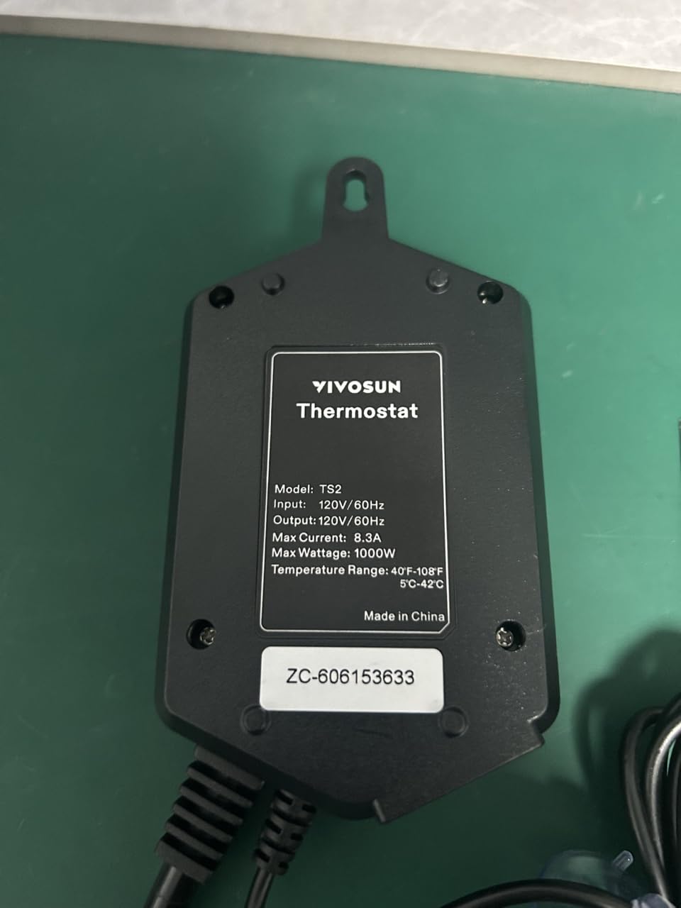 VIVOSUN Digital Heat Mat Thermostat Controller, 40–108 ºF 1000W for Reptiles, Seedlings, Germination, Incubation and Fermentation