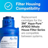 Aqua-Pure 3M Aqua-Pure Whole House Sanitary Quick Change Replacement Water Filter AP917HD-S, For Aqua-Pure System AP904, Reduces Sediment, Chlorine Taste and Odor, and Scale