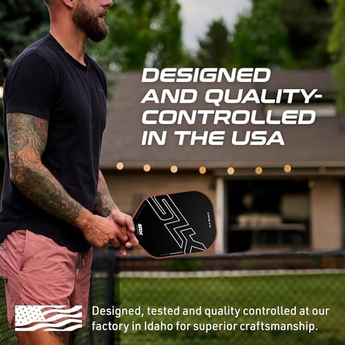 Selkirk Sport SLK Halo Raw Carbon Fiber Pickleball Paddle | Designed in The USA | Choose from The T700 Raw Carbon Fiber Power, The 18k Ultraweave Control, or The Kevlar Linkweave Thermoformed Pro