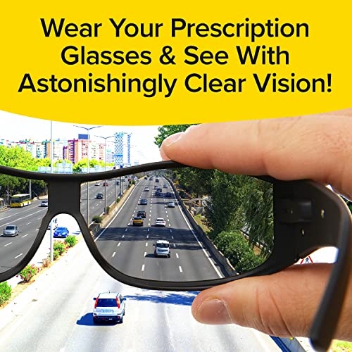 Battlevision Wrap Arounds HD Polarized Sunglasses, AS-SEEN-ON-TV, Fits Over Your Prescription Eyeglasses and Reading, See Clearer, Anti-Glare, Protects Your Eyes by Blocking Blue & UV Rays, Unisex